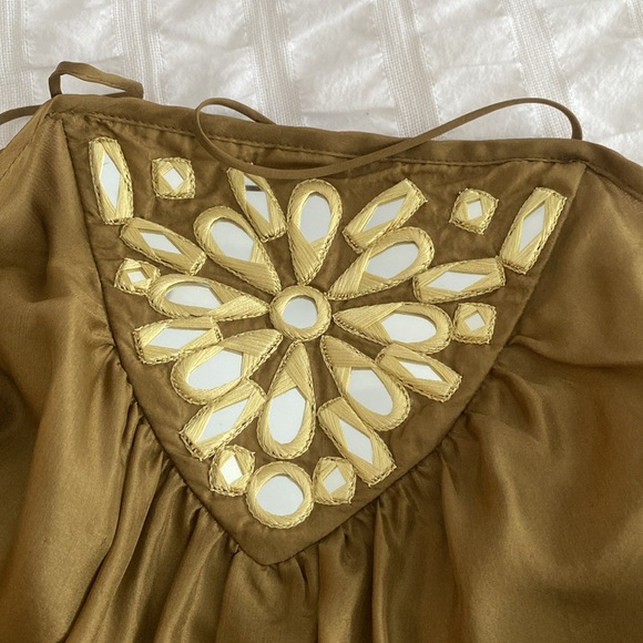 Milly Olive Silk Top - Picture 2 of 4